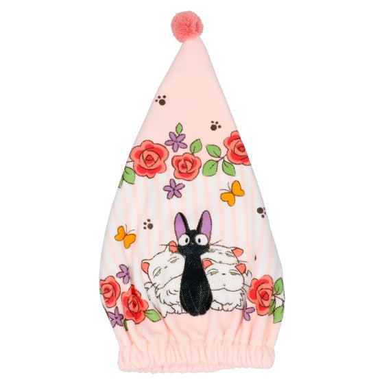 Studio Ghibli Pom-Pom Towel Caps (2 Types) - Jiji and Kittens - official view 4