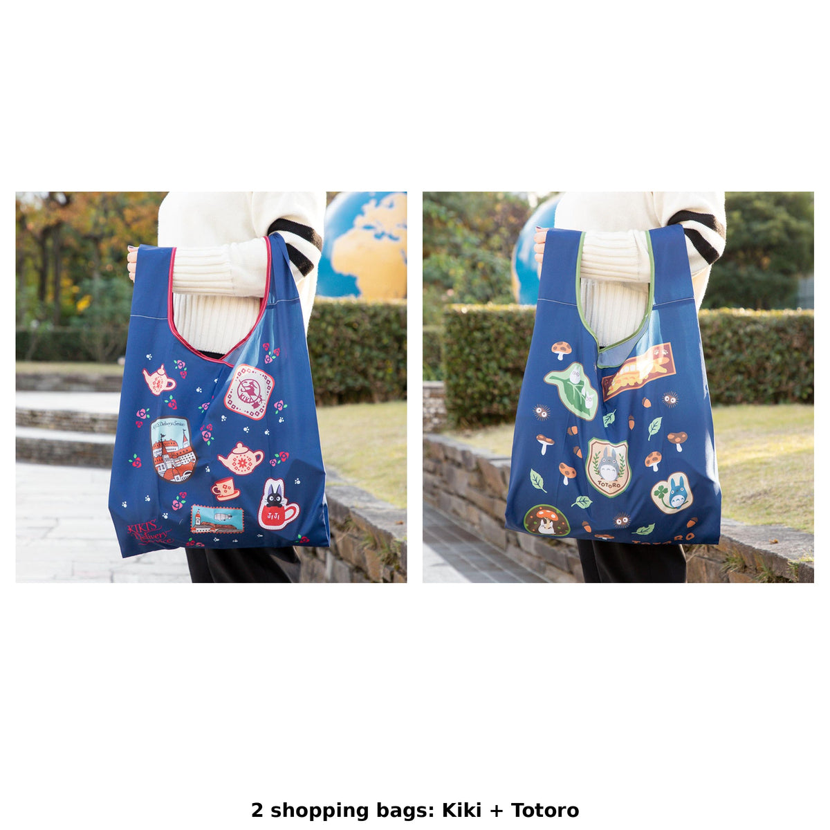 Studio Ghibli Reusable Shopping Bags (2 Types) - Complete Set