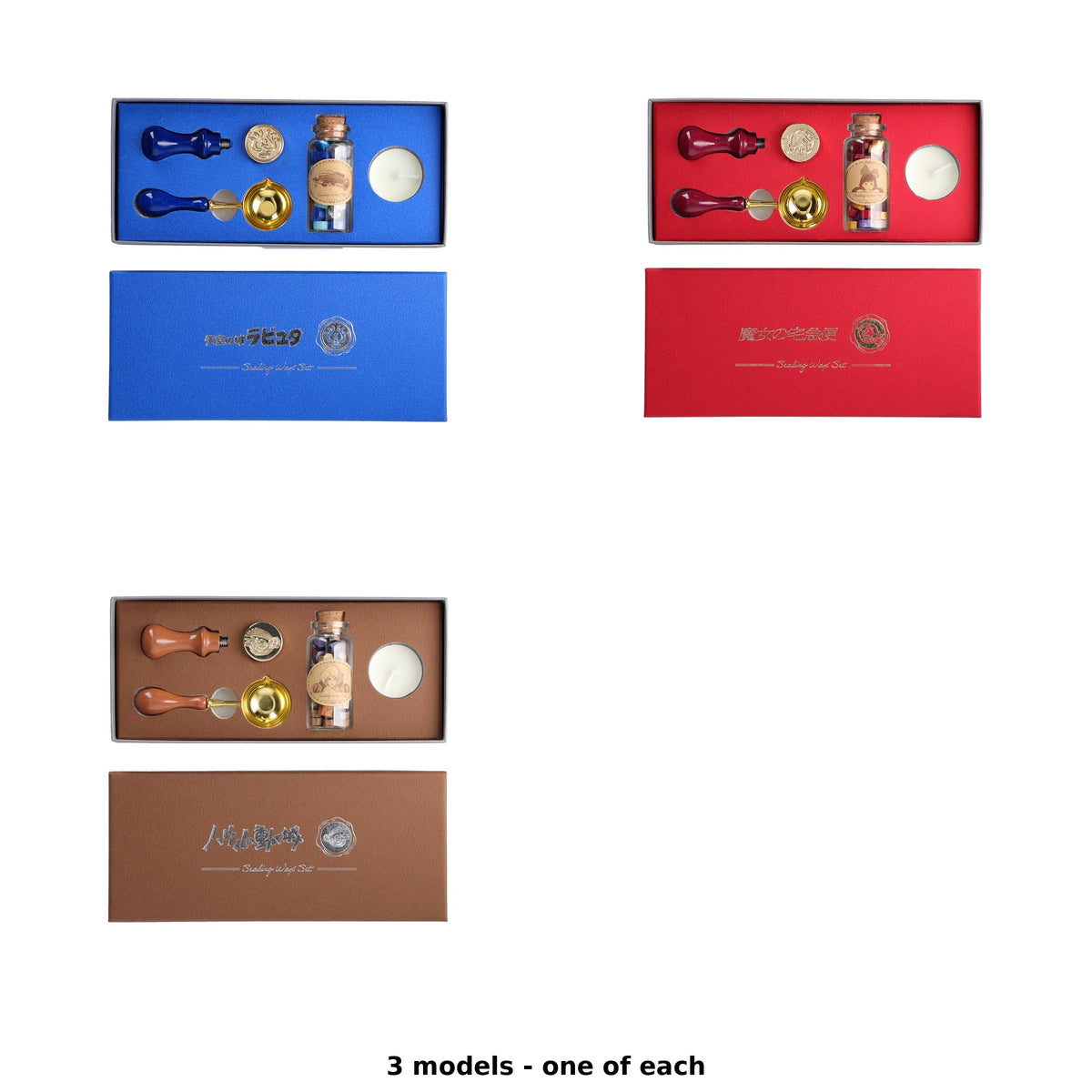 Studio Ghibli Sealing Wax Kits (3 Types) - Complete Set - one of each model