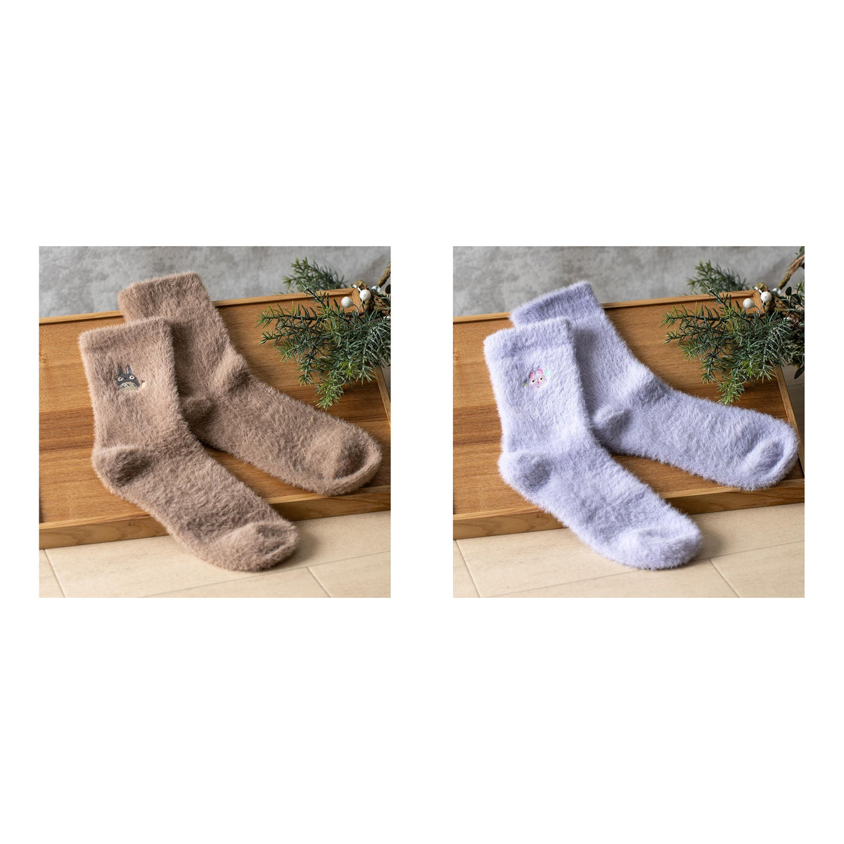 Studio Ghibli - Shaggy Socks 23-25 cm (2 Types) - Complete Set with all listed models
