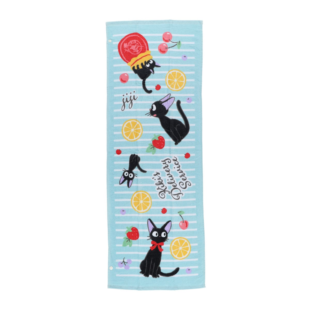 Studio Ghibli - Snap-Fastening Junior Bath Towels (2 Types) - Jiji and Fruit - official view 5