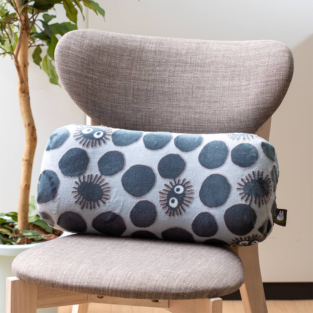 Studio Ghibli Textured Lumbar Cushions (3 Types) - Totoro Soot Sprites - official view 1