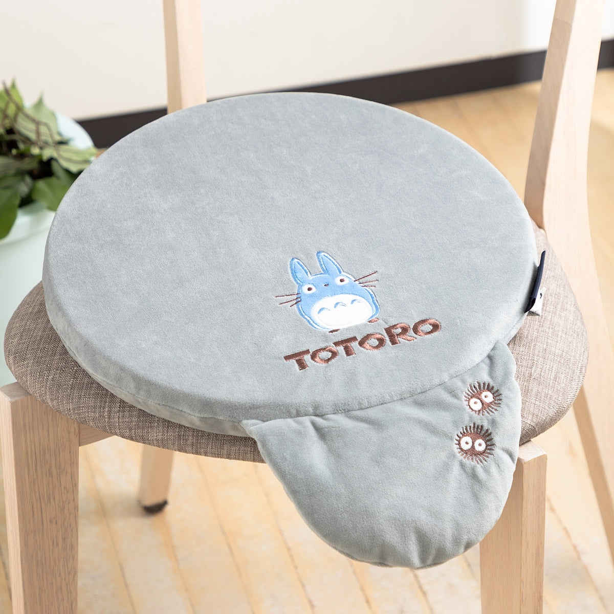 Studio Ghibli Totoro and Jiji Tail Seat Cushions (2 Types) - Totoro - official view 1