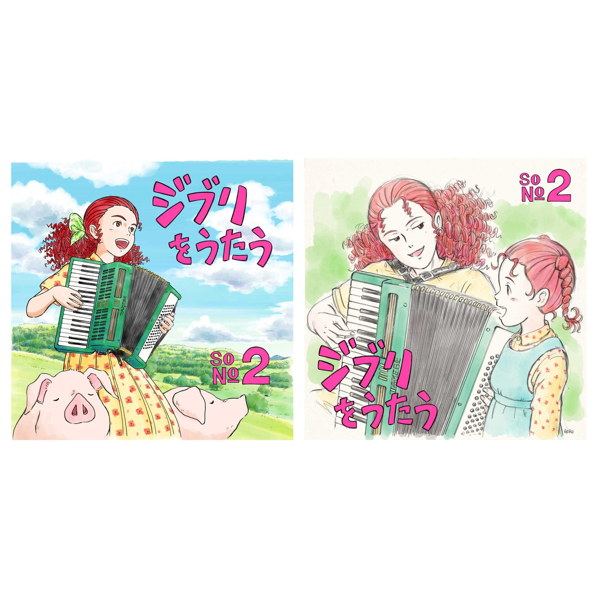Studio Ghibli Tribute Album Ghibli Wo Utau Sono 2 CD (2 Types) - Complete Set - one of each model