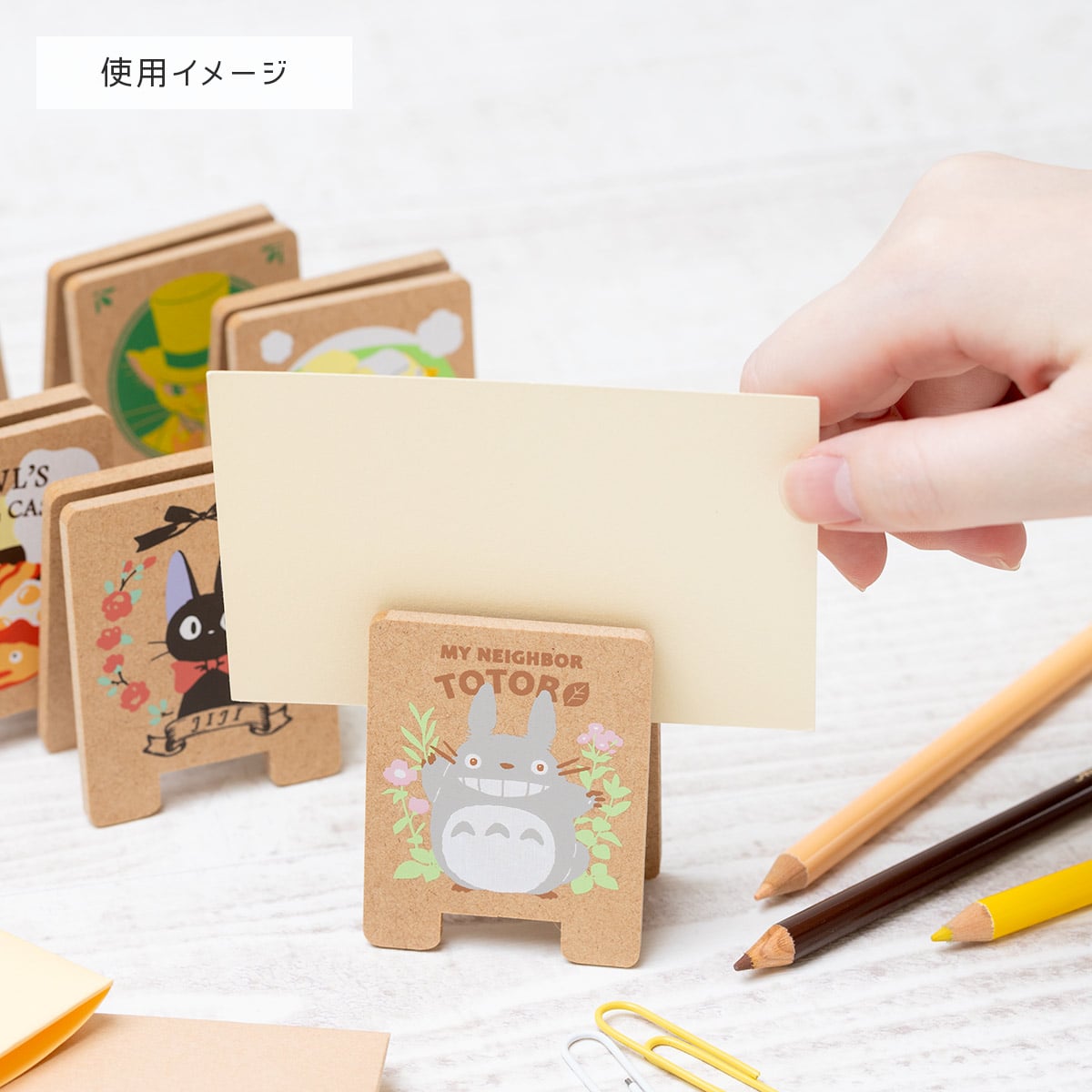 Studio Ghibli - Wooden Stand Clips (5 Types) - Totoro - official view 7