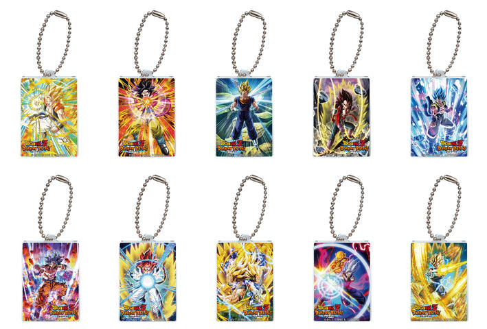 DRAGON BALL Z DOKKAN BATTLE - ACRYLIC CHARM COMPLETE SET OF 10 TYPES