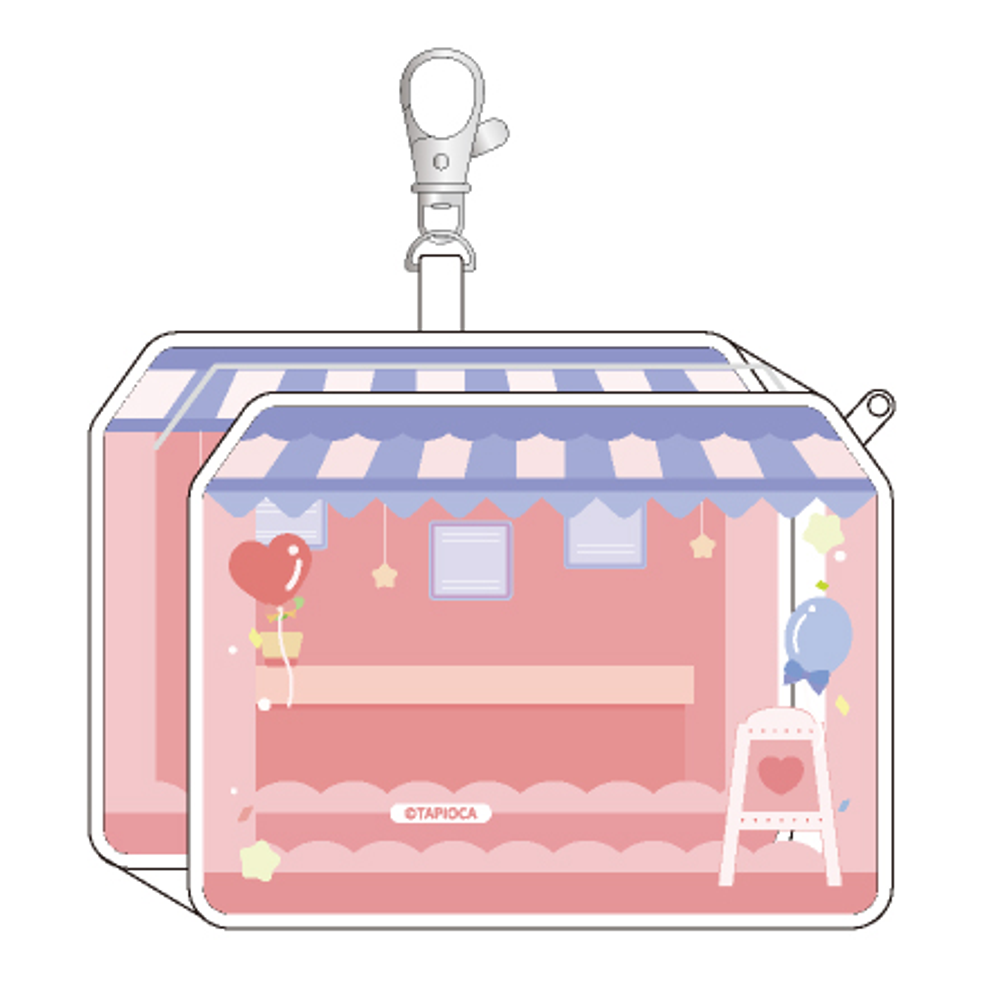 Tapioca Original - Cafe-Style Clear Pouch - Pink