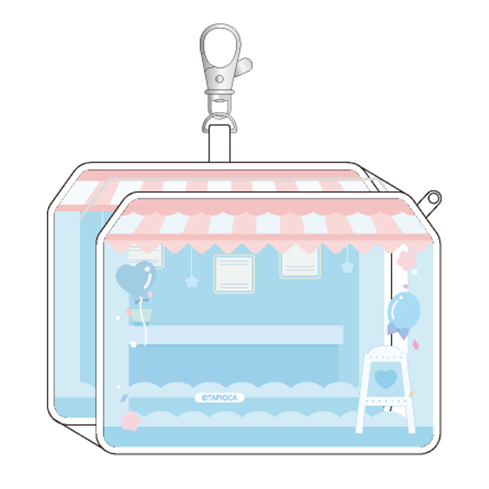 Tapioca Original - Cafe-Style Clear Pouch - Blue