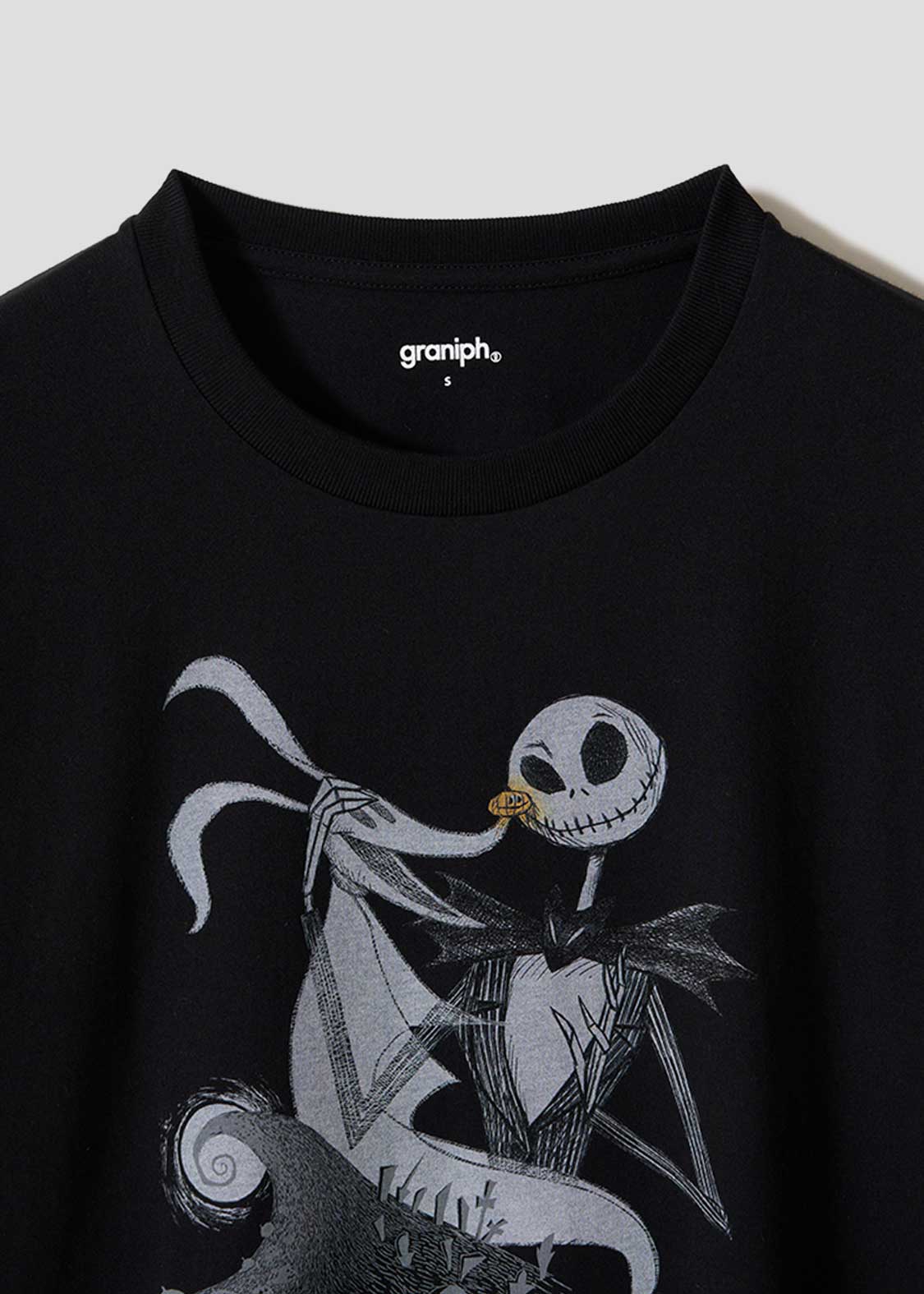 The Nightmare Before Christmas Graniph Jack and Zero T-shirt, official product photo 3