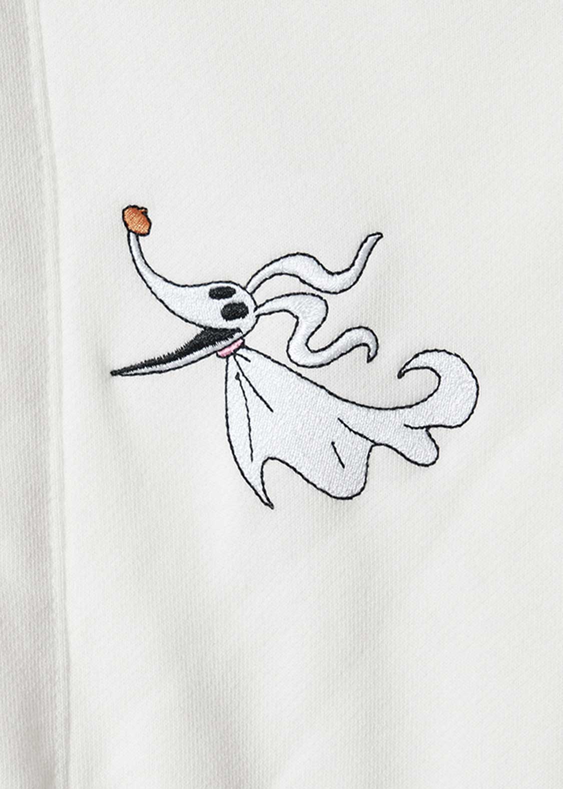 The Nightmare Before Christmas Graniph Jack Face Embossed Fleece Hoodie, official product photo 5