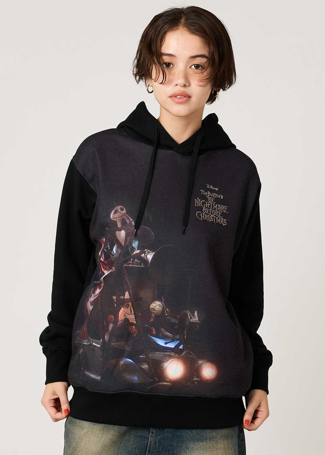 The Nightmare Before Christmas Graniph Jack’s Back Fleece Hoodie, official product photo 9