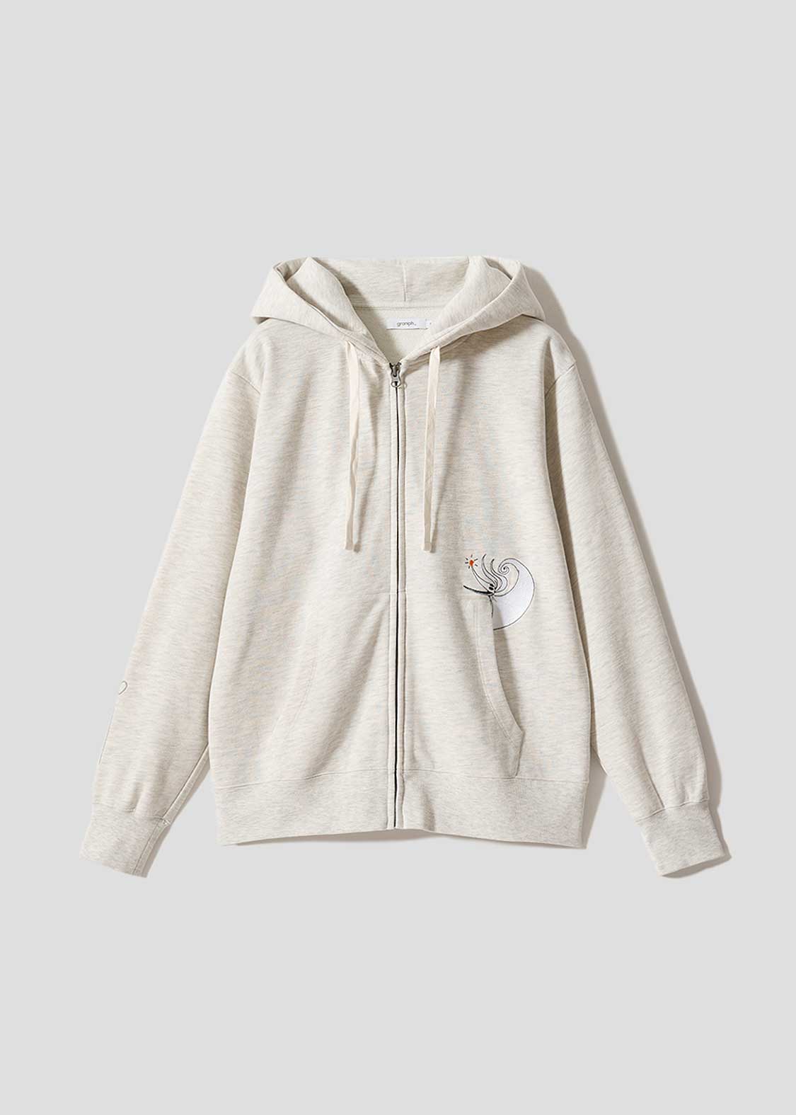 The Nightmare Before Christmas Graniph Zero Zip Hoodie, official product photo 2