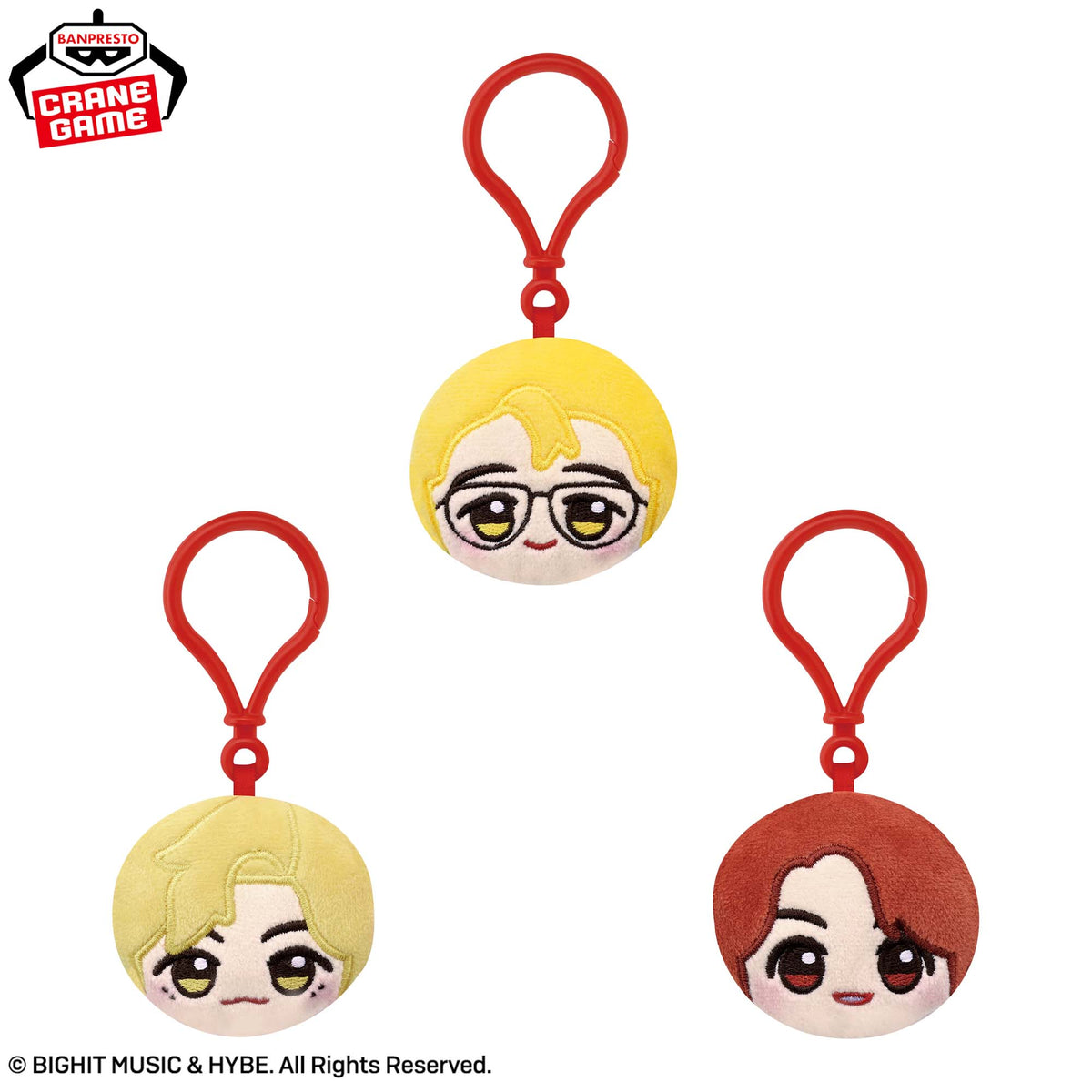 TinyTAN - Chibigurumi Face Mascots Vol.2 (3 Types) official product view