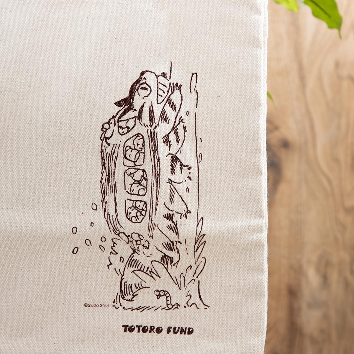 Totoro Fund Catbus Vertical Canvas Tote Bag - official view 2