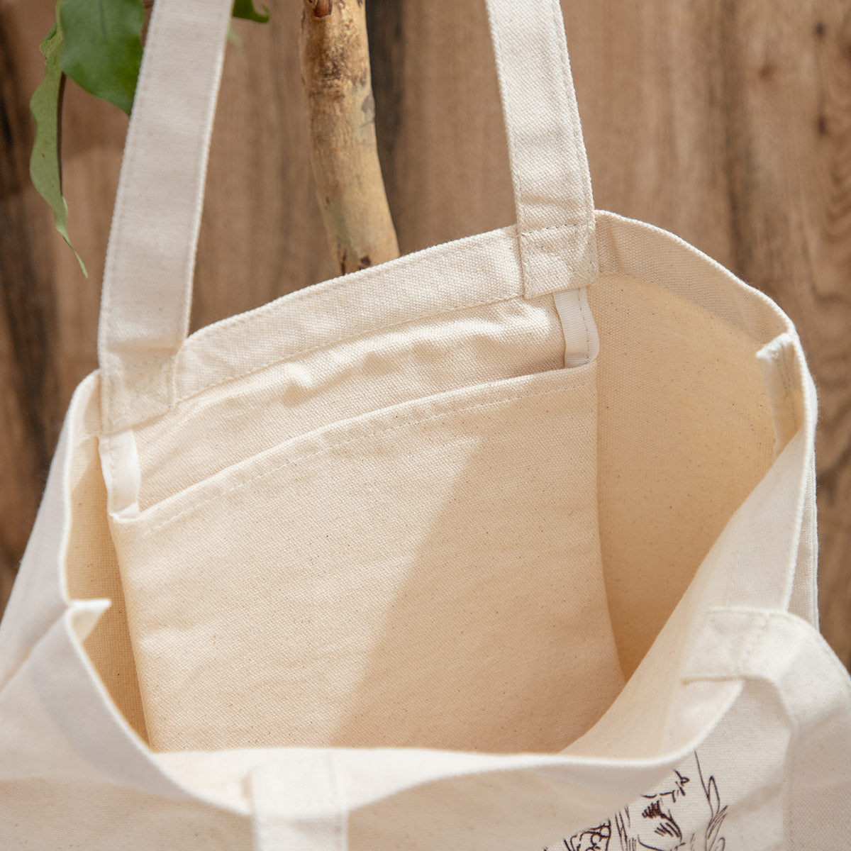 Totoro Fund Catbus Vertical Canvas Tote Bag - official view 3