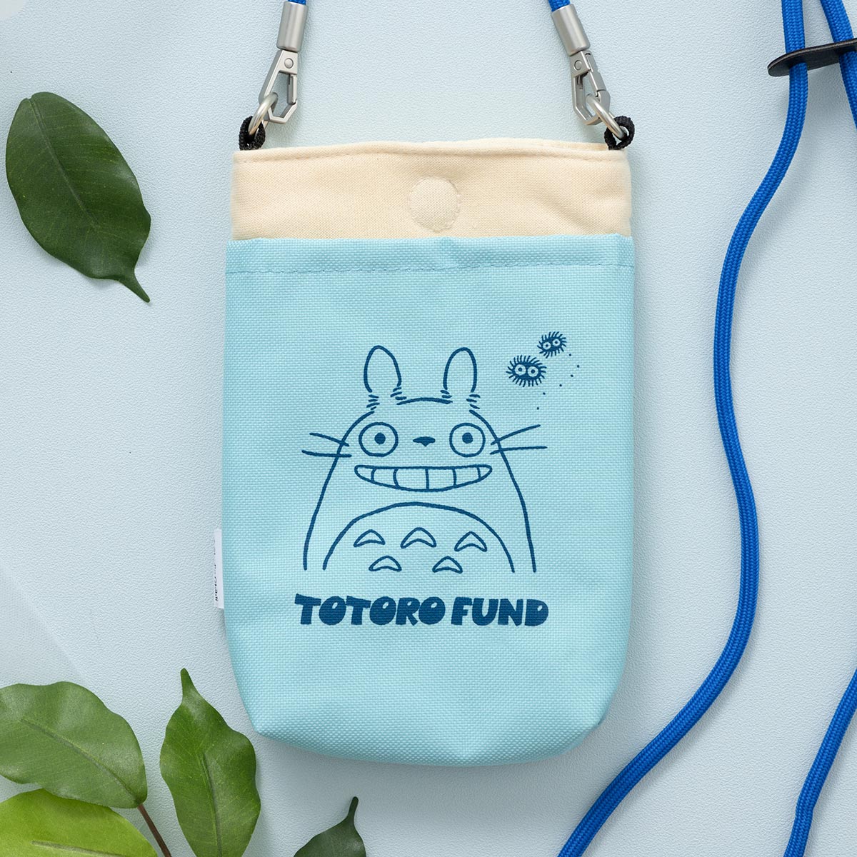 Totoro Fund Totoro Ramune Blue Mini Shoulder Pouch - official view 2