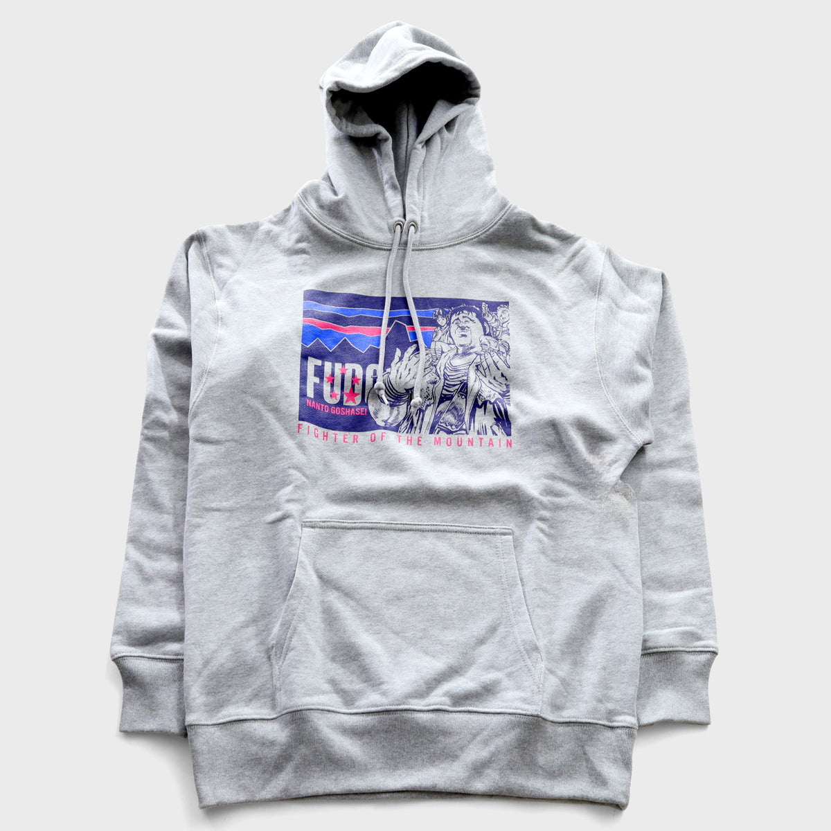 Hokuto no Ken 40th Anniversary Exhibition - Fudoh Pullover Hoodie - Heather Grey