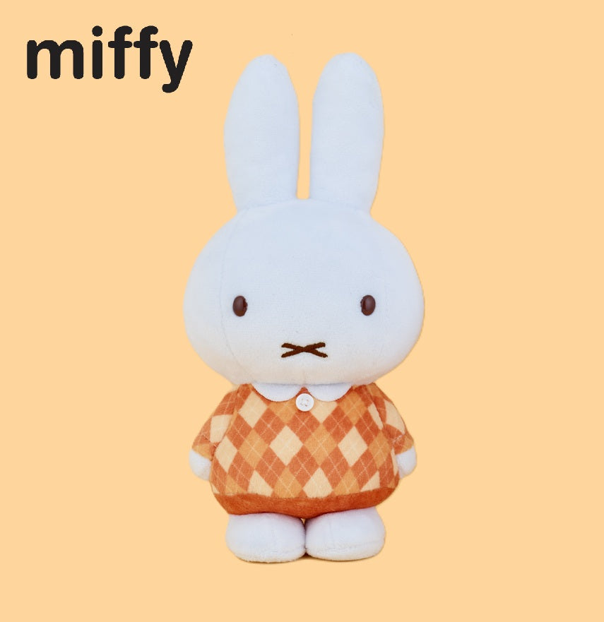 Miffy - Plush Orange Argyle Ver.