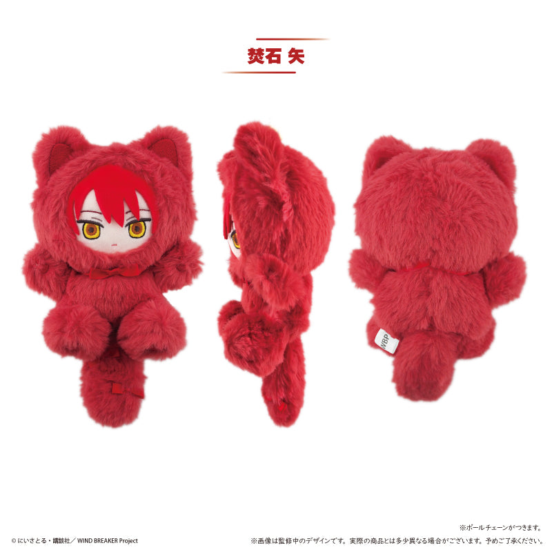 Chika Takiishi Wind Breaker Tapi-nyanko Vol. 5 plush, front, side and back views