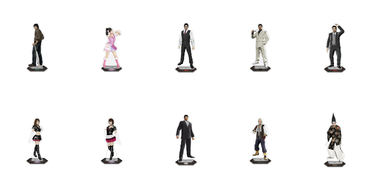 Yakuza 5 acrylic stands complete set of ten characters