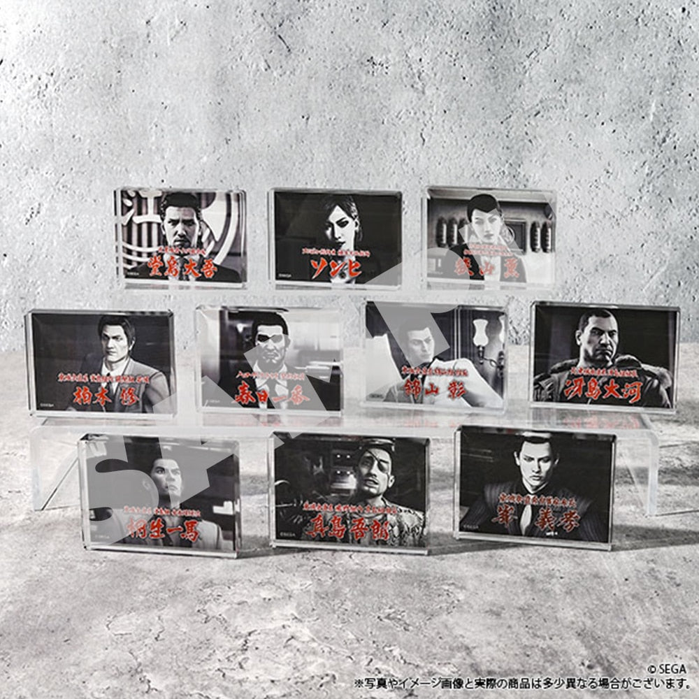 Yakuza Ceremonies Exhibition collection of ten character entrance-scene acrylic blocks