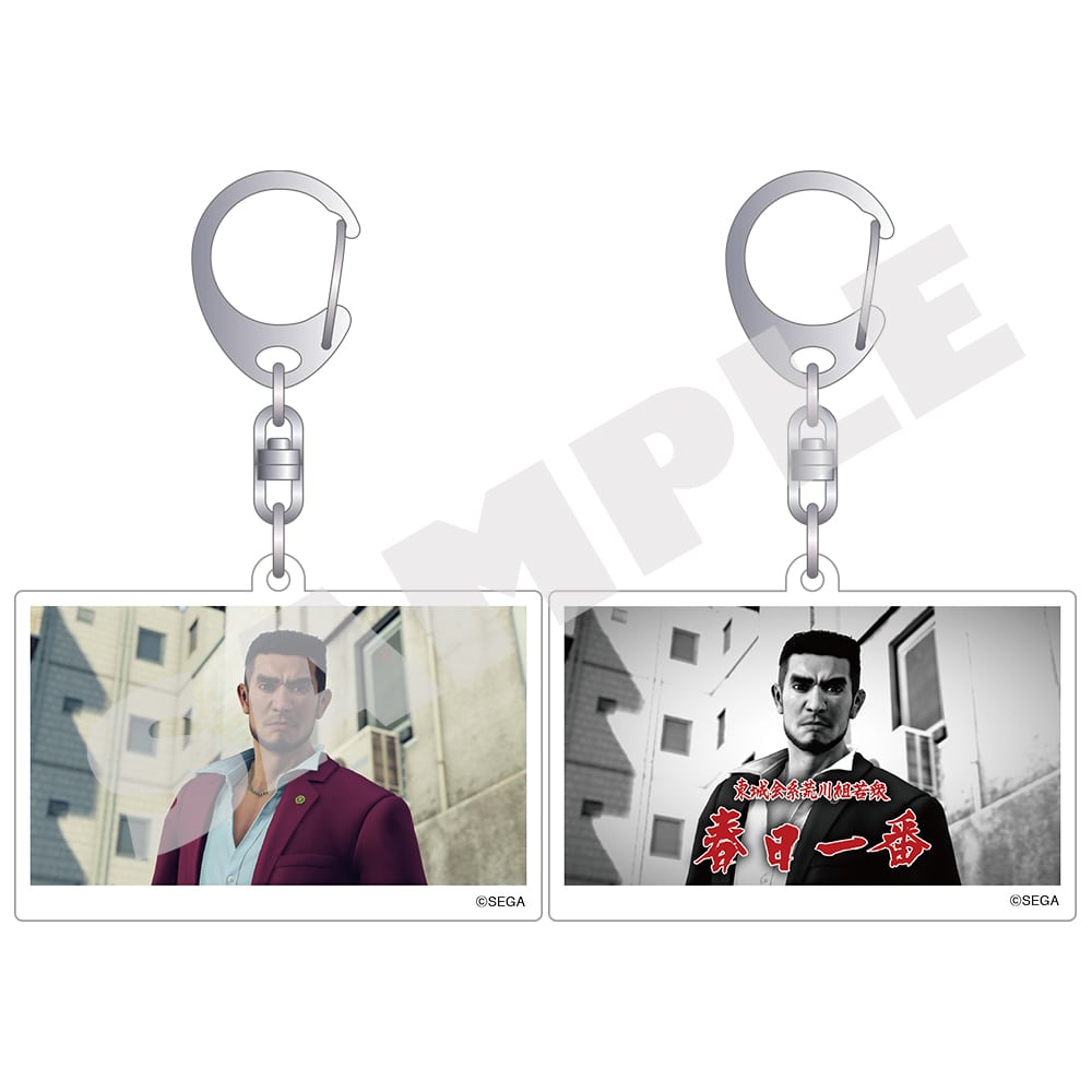 Ceremonies lenticular keychain - Ichiban Kasuga - two viewing-angle effects per keychain