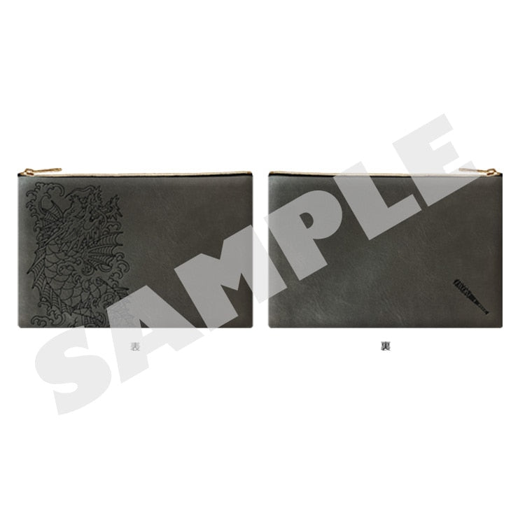 Yakuza embossed pouch — Ichiban Kasuga, front and back views