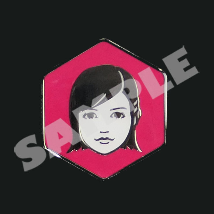 Yakuza character face pin - Haruka Sawamura