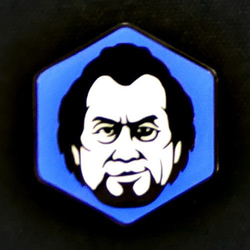 Yakuza character face pin - Koichi Adachi