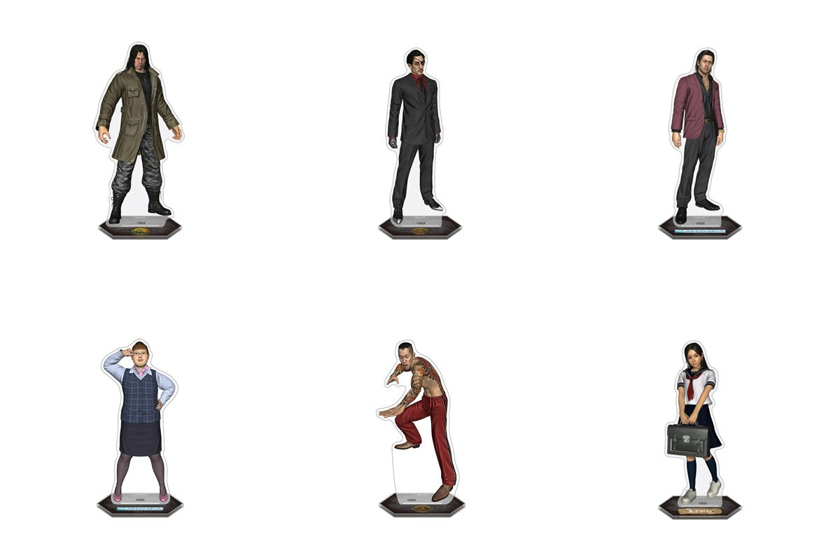 Yakuza 4 character acrylic stands set of six