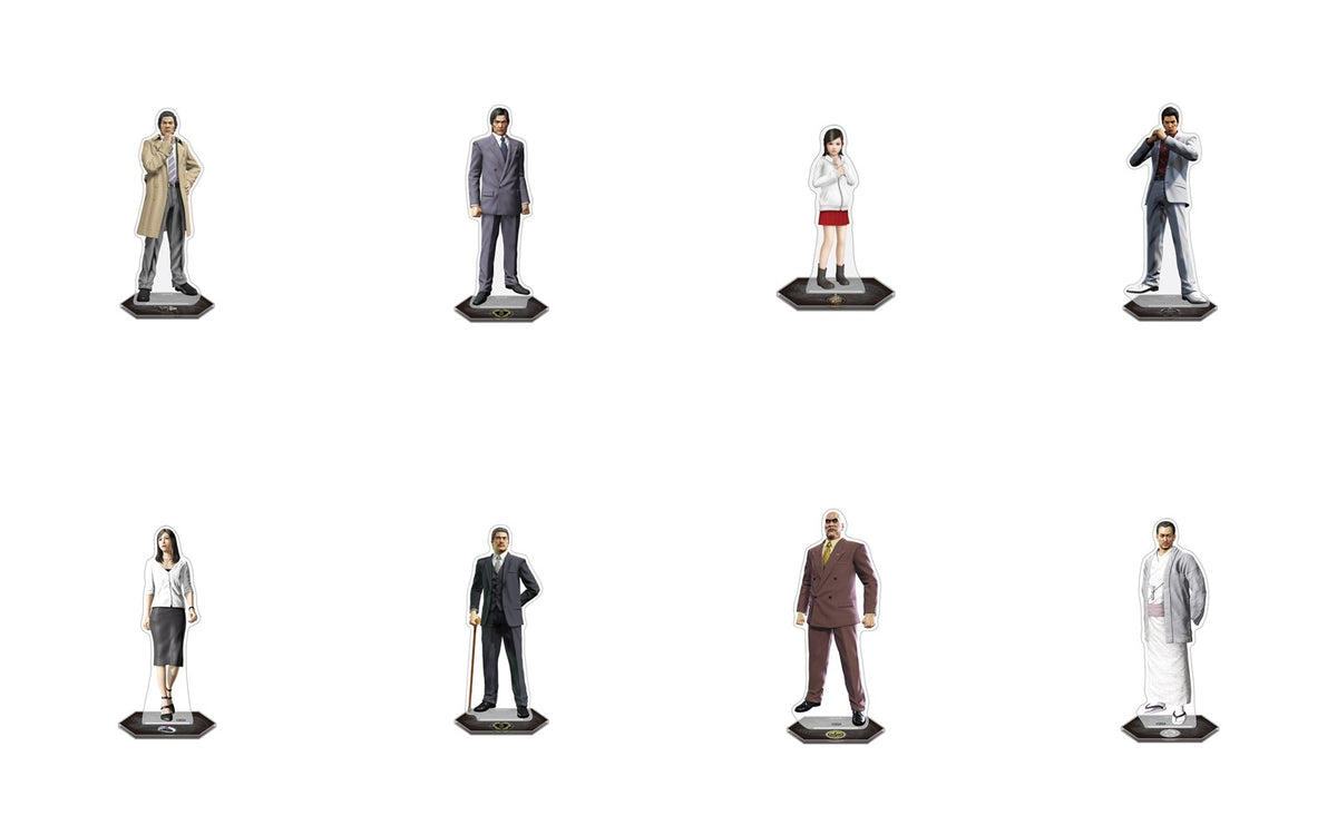 Yakuza Kiwami acrylic stand set of eight characters
