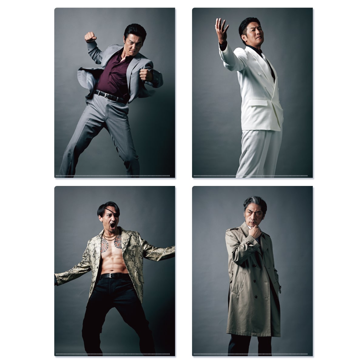 Yakuza x Nihon Toitsu set of four A4 clear files