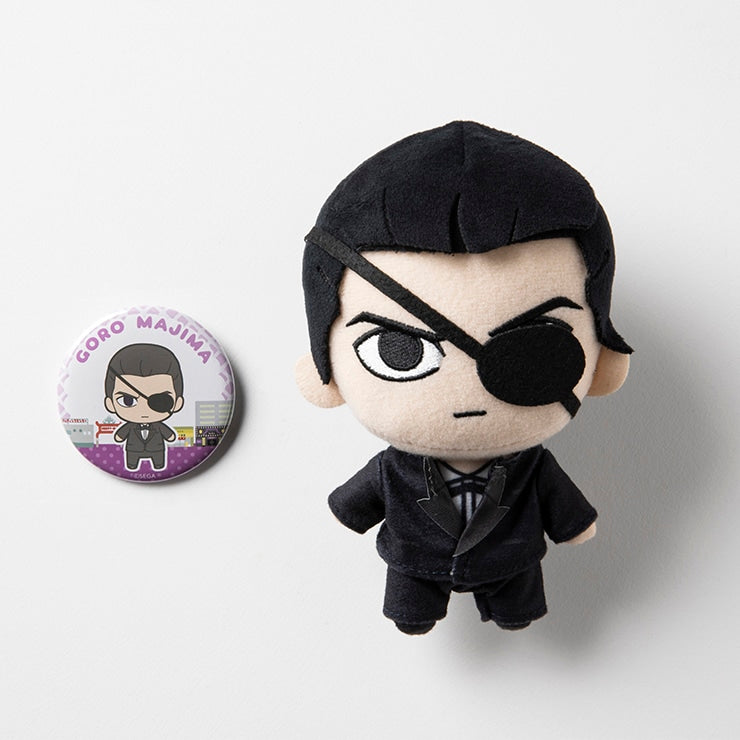 Goro Majima — Yakuza 0 — plush and tin badge