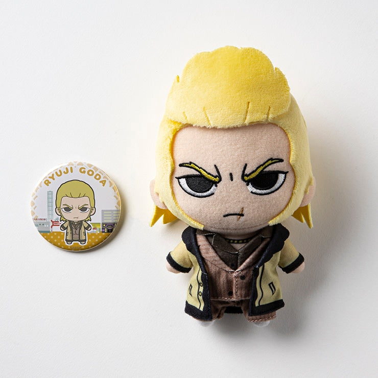 Ryuji Goda — Yakuza Kiwami 2 — plush and tin badge