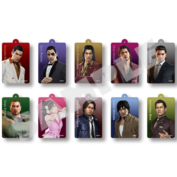 Premium Select Vol.1 acrylic keychain lineup — ten character designs