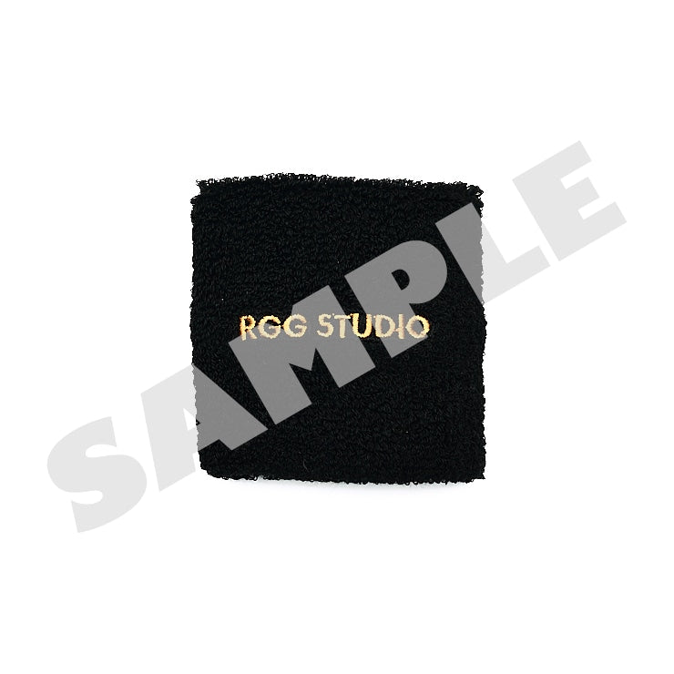 Black Yakuza wristband with gold RGG STUDIO lettering