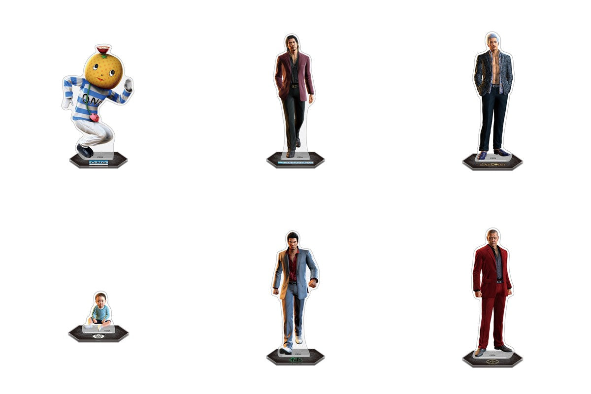 Yakuza 6 character acrylic stands set of six