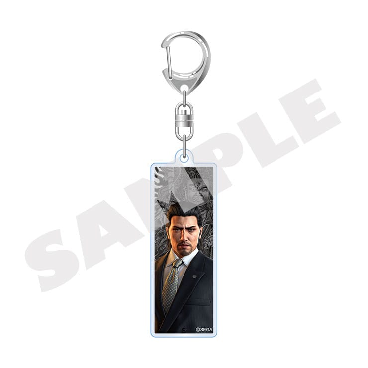 Yakuza Like a Dragon square acrylic keychain featuring Daigo Dojima