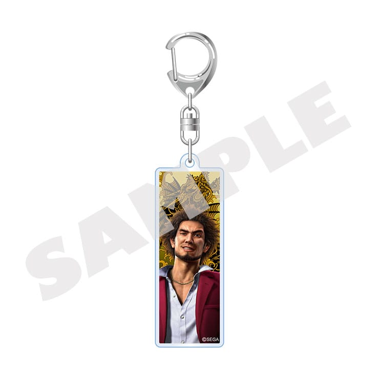 Yakuza Like a Dragon square acrylic keychain featuring Ichiban Kasuga