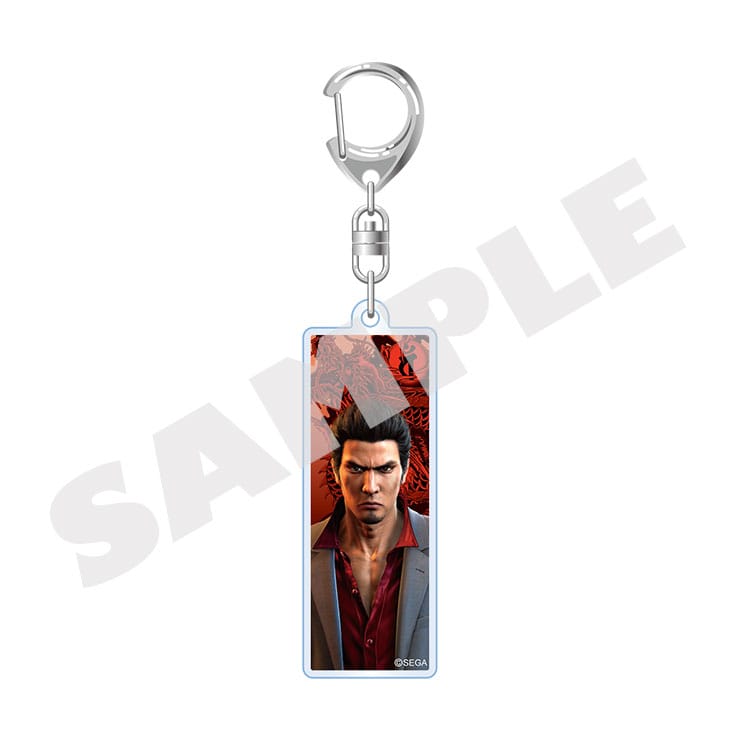 Yakuza Like a Dragon square acrylic keychain featuring Kiryu Kazuma