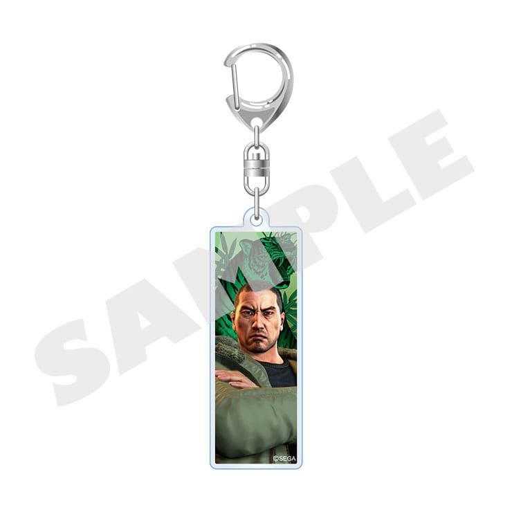 Yakuza Like a Dragon square acrylic keychain featuring Taiga Saejima