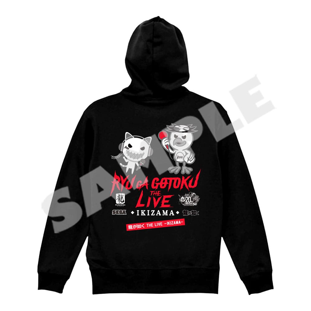Yakuza The Live IKIZAMA zip hoodie back concert character artwork