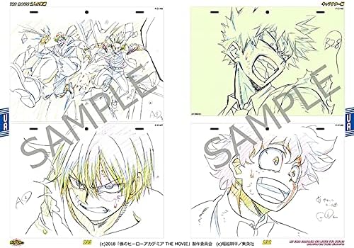 MY HERO ACADEMIA THE MOVIE TWO HEROES ANIMATION ART WORKS ACTION & CHARACTER - THEATRICAL VERSION 1ST TWO HEROES OFFICIAL GENGA ILLUSTRATION - SET OF 2 BOOK