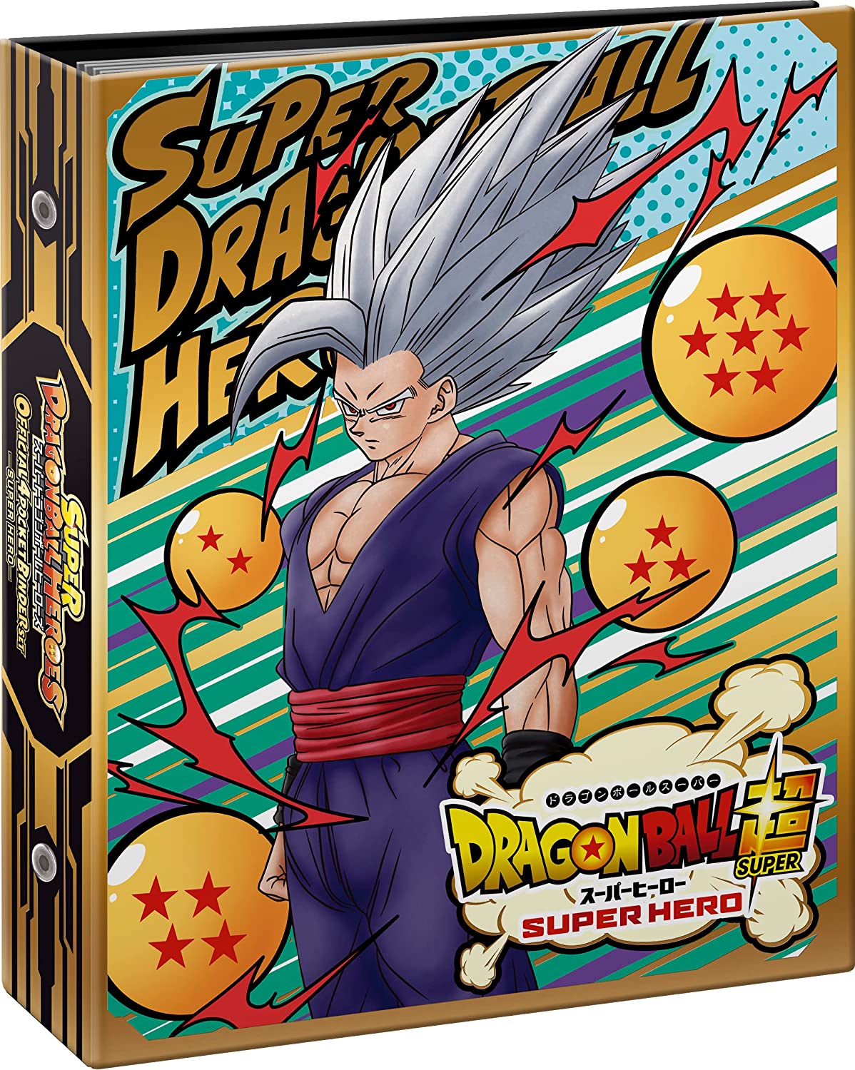 BANDAI SUPER DRAGON BALL HEROES OFFICIAL 4 POCKET BINDER SET - SUPER HERO