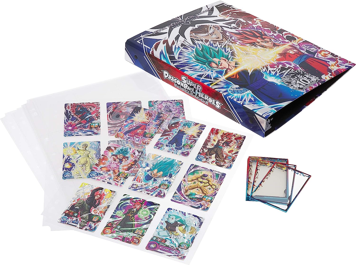 BANDAI SUPER DRAGON BALL HEROES OFFICIAL 9 POCKET BINDER BIG BANG SET