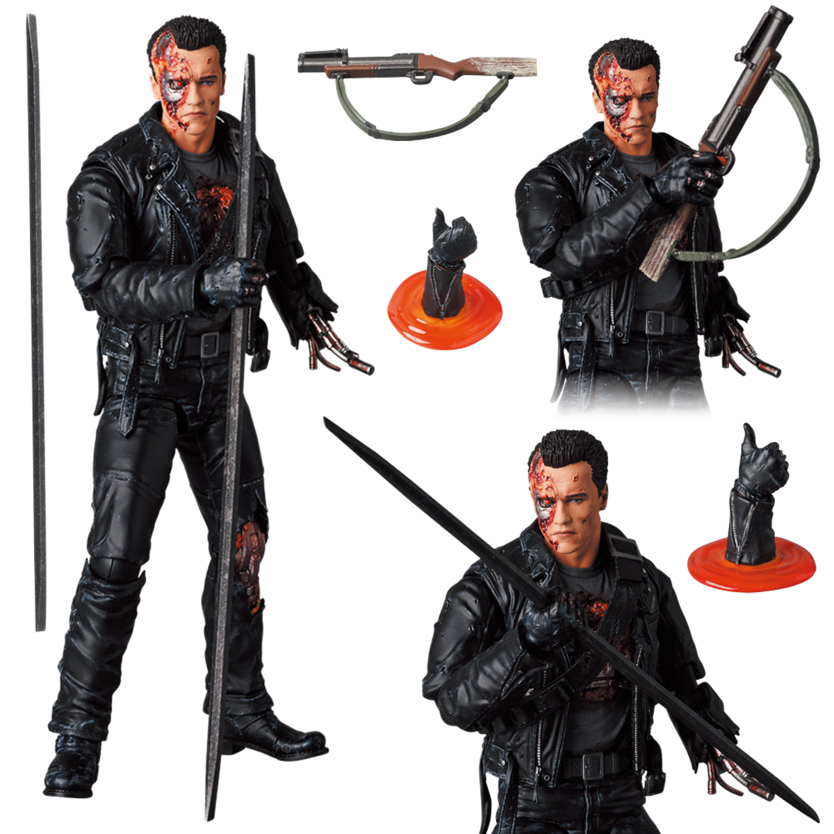 MAFEX No.191 - T-800 (T2:BATTLE DAMAGE Ver.)