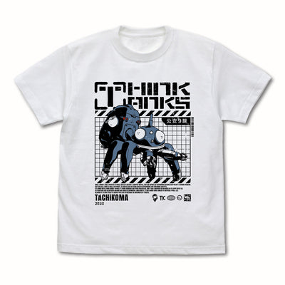 Ghost in The Shell Stand Alone Complex - Think Tanks Tachikoma T-Shirt White