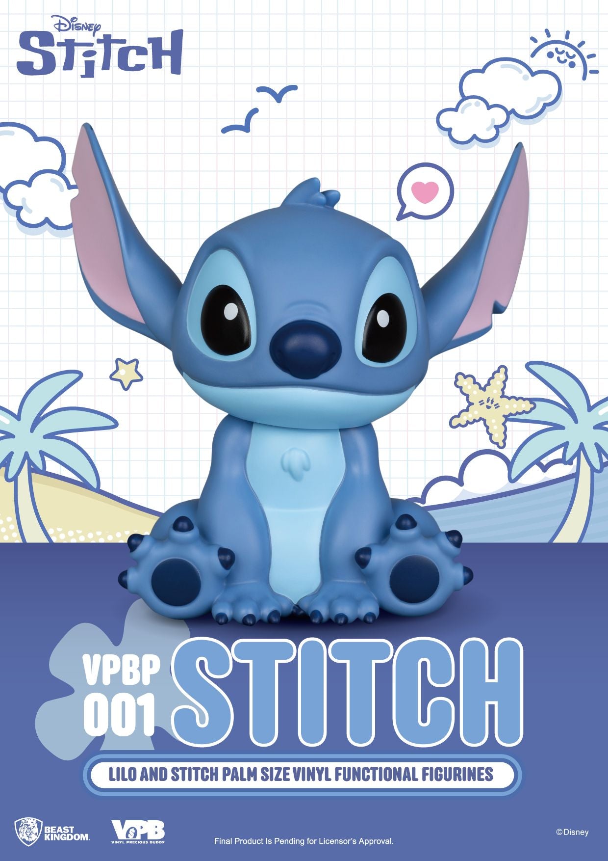 Lilo & Stitch Palm-Sized Figure - Stitch [Pre-Order Feb 2026]
