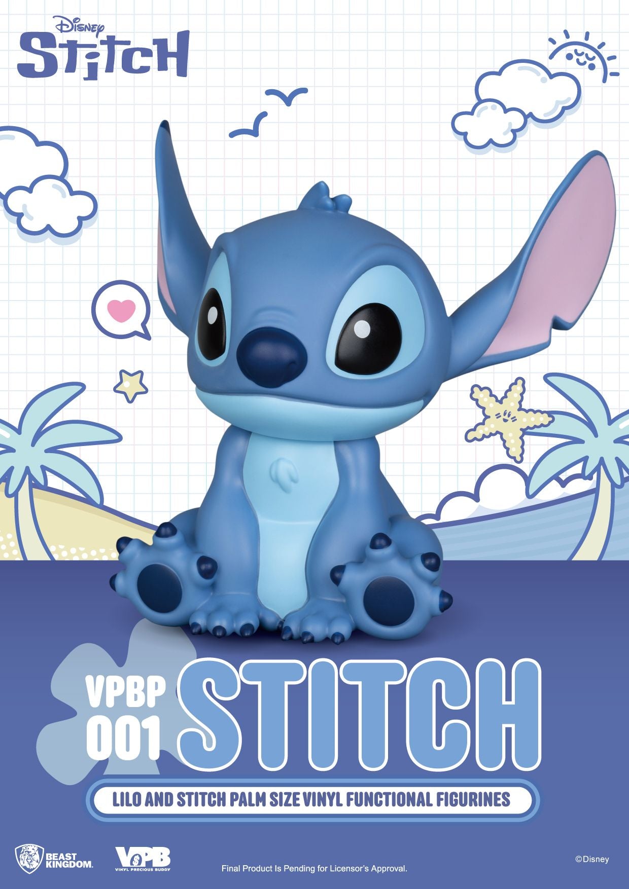 Lilo & Stitch Palm-Sized Figure - Stitch [Pre-Order Feb 2026]