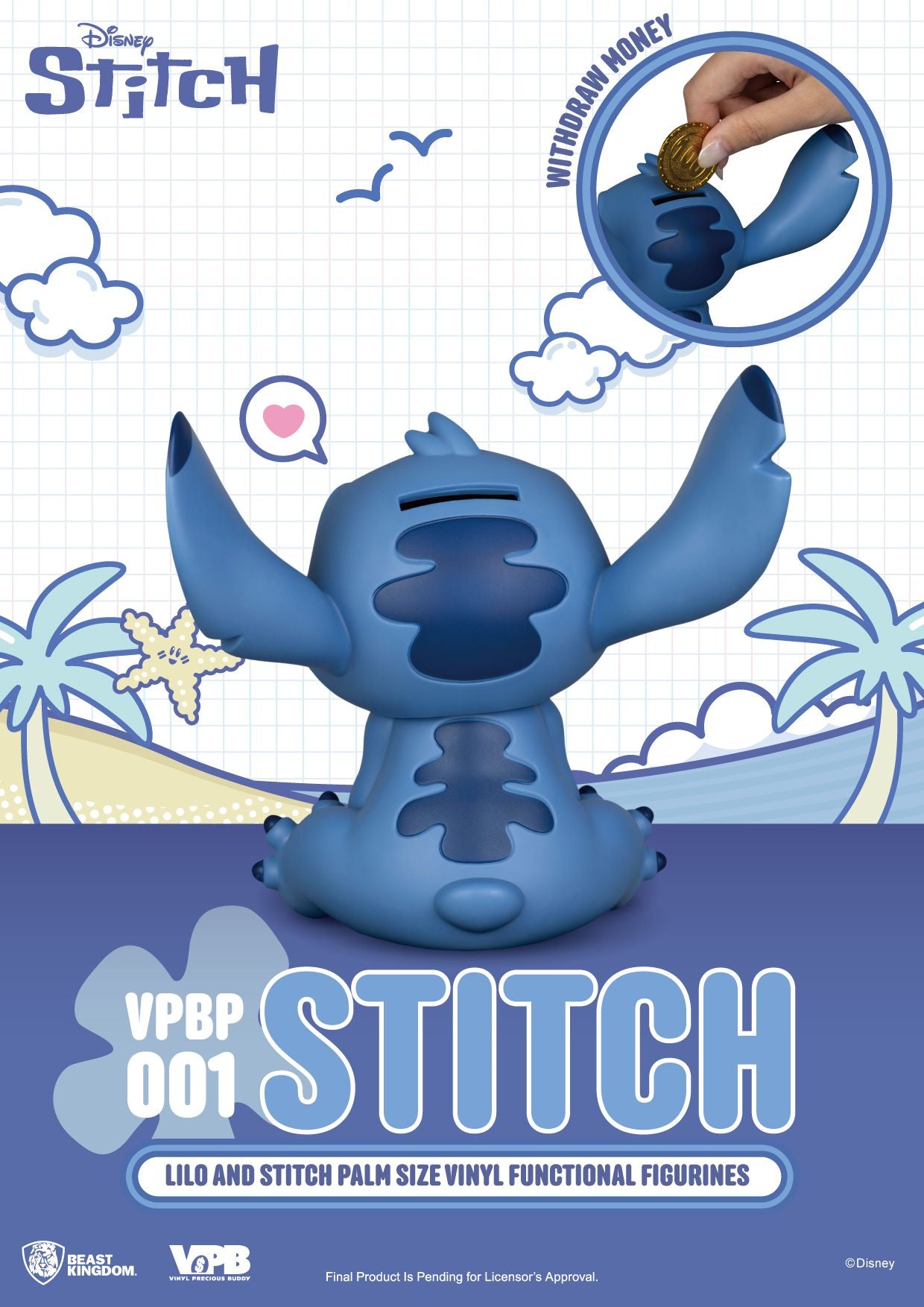 Lilo & Stitch Palm-Sized Figure - Stitch [Pre-Order Feb 2026]